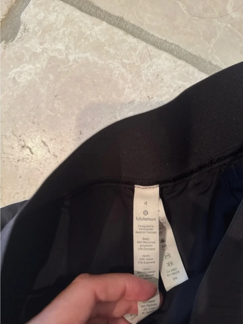 lululemon athletica Black Performance Shorts